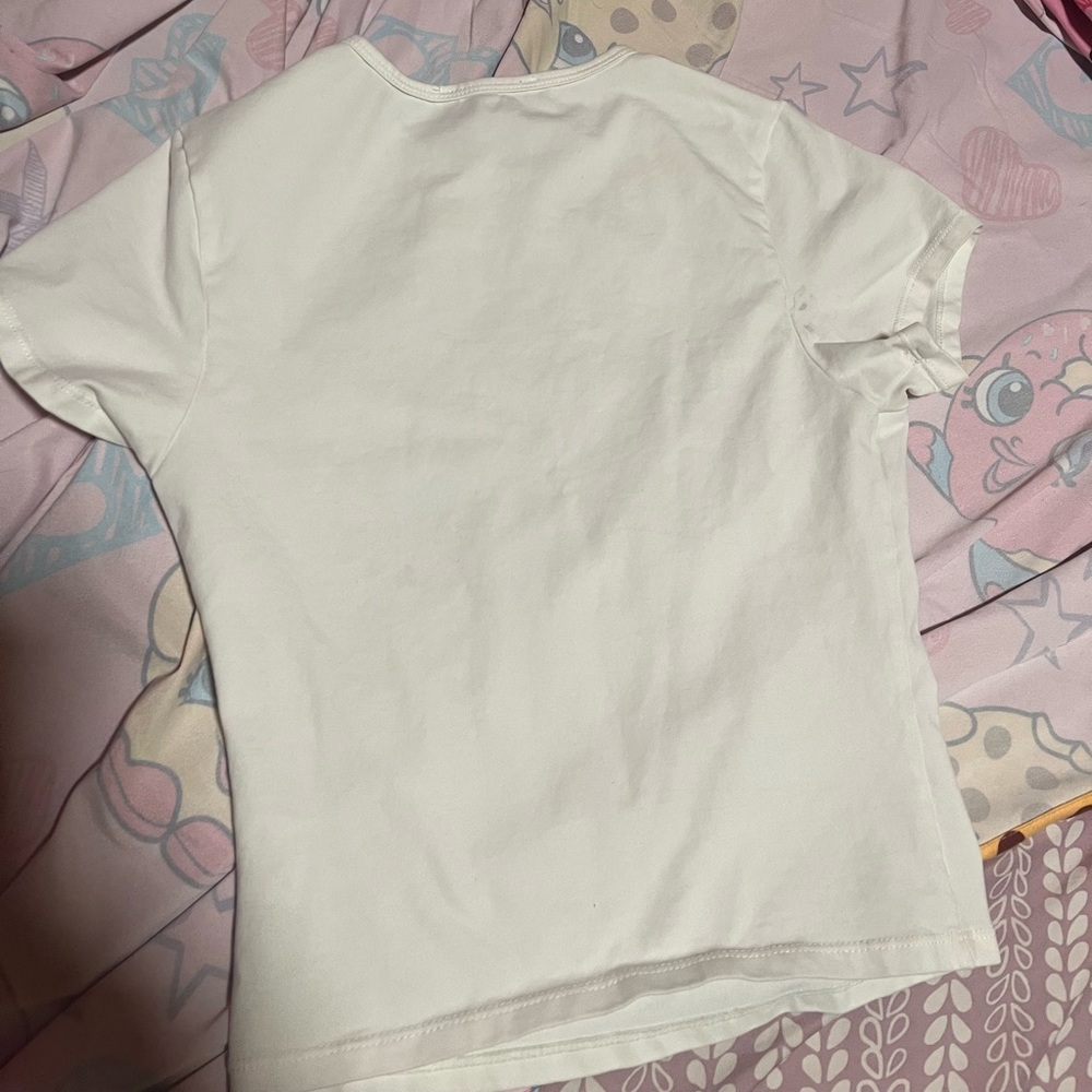 Small white crop tee iamgia